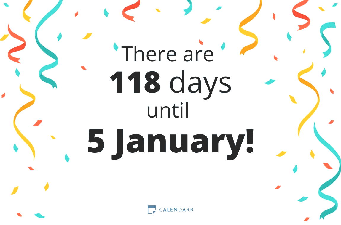 How many days until 5 January - Calendarr