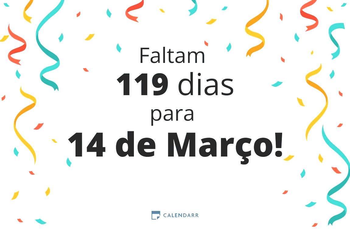 Descubra quantos dias faltam para 14 de Março - Calendarr