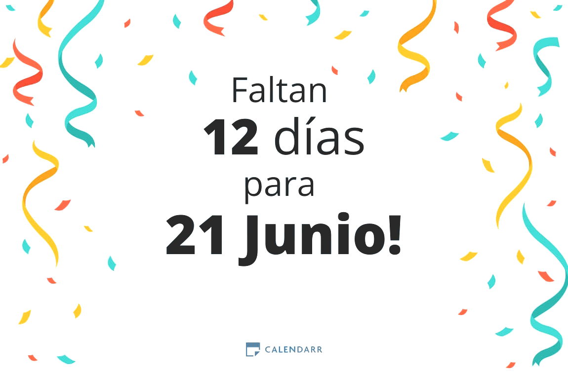 Descubre cuántos días faltan para 21 Junio - Calendarr