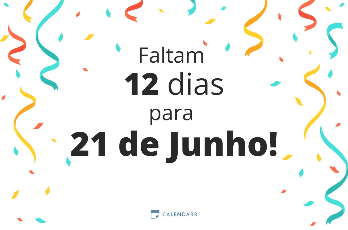 Descubra quantos dias faltam para 21 de Junho - Calendarr