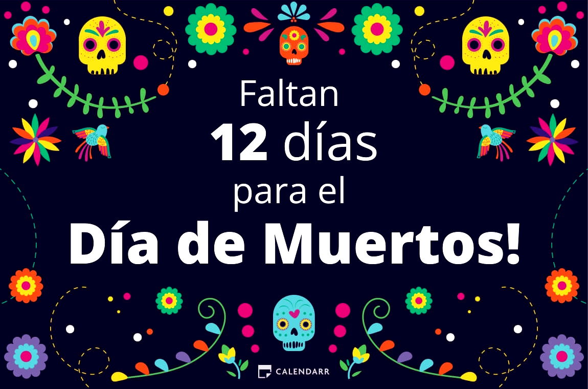 Descubre cuántos días faltan para  el Día de Muertos - Calendarr