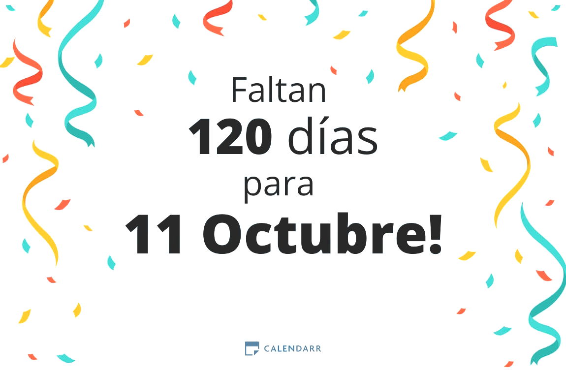 Descubre cuántos días faltan para 11 Octubre - Calendarr