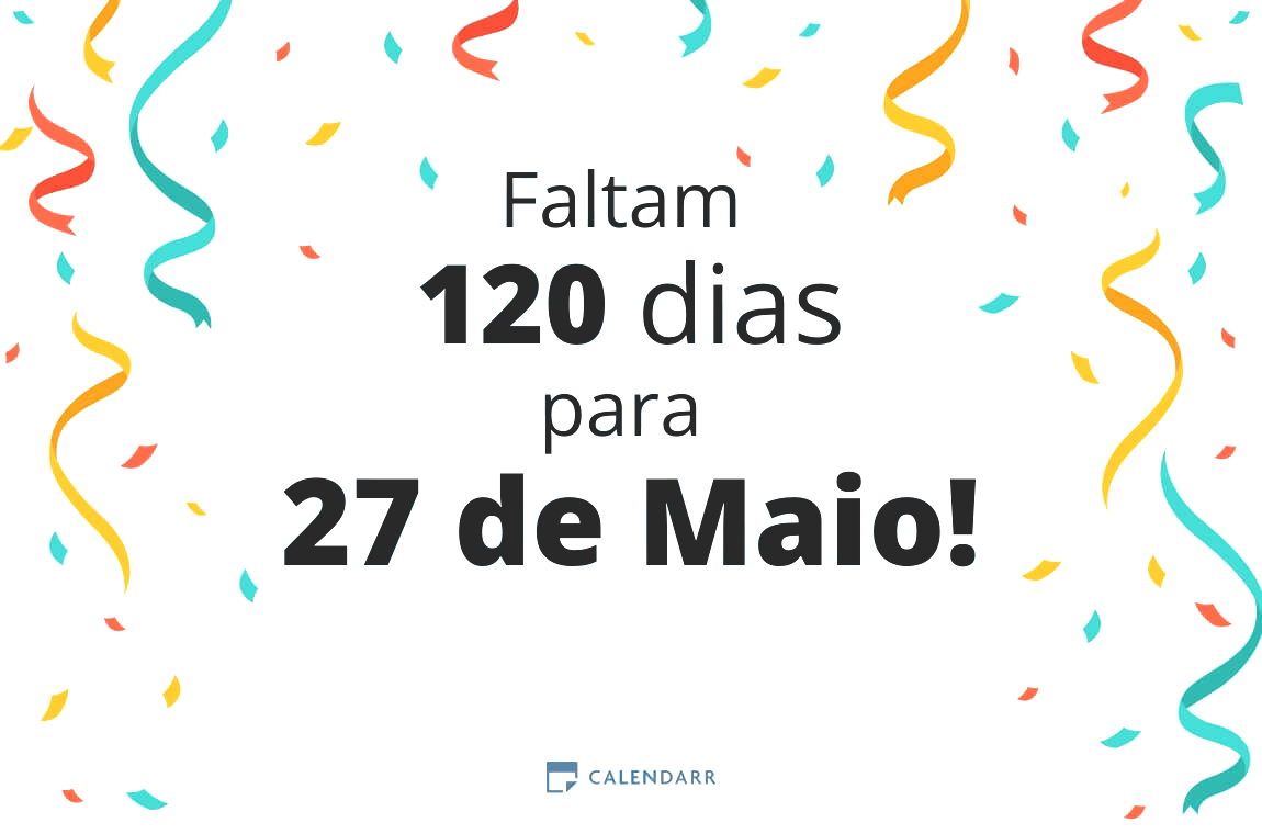 Descobre quantos dias faltam para 27 de Maio - Calendarr