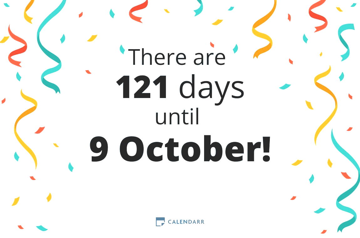 How many days until 9 October - Calendarr
