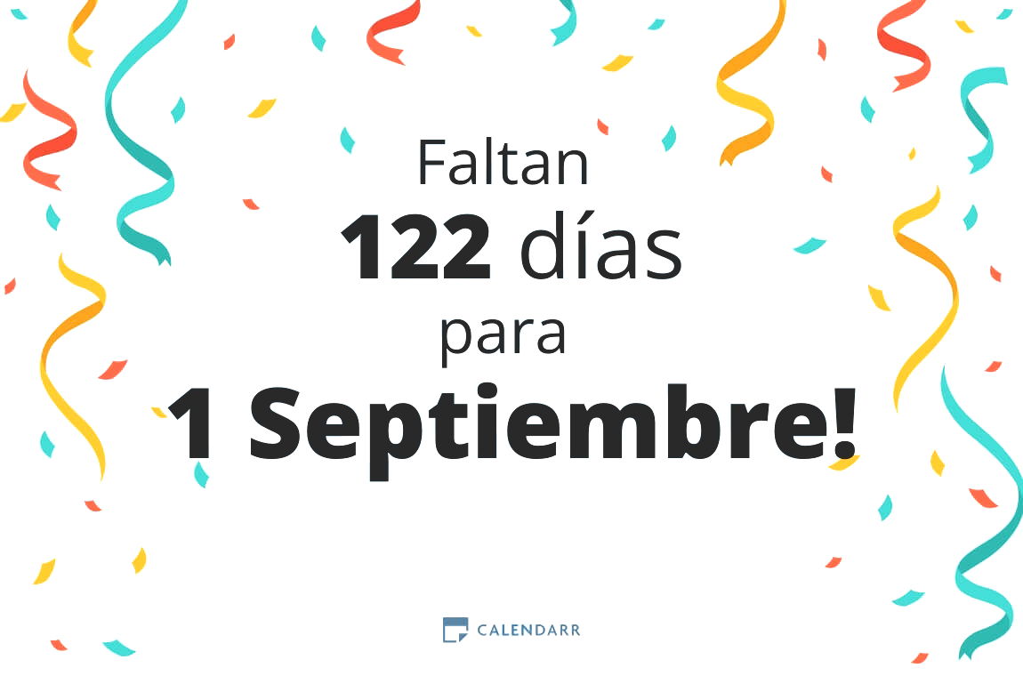 Descubre cuántos días faltan para 1 Septiembre - Calendarr