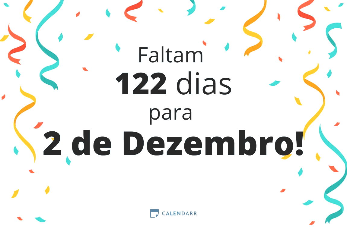 Descobre quantos dias faltam para 2 de Dezembro - Calendarr