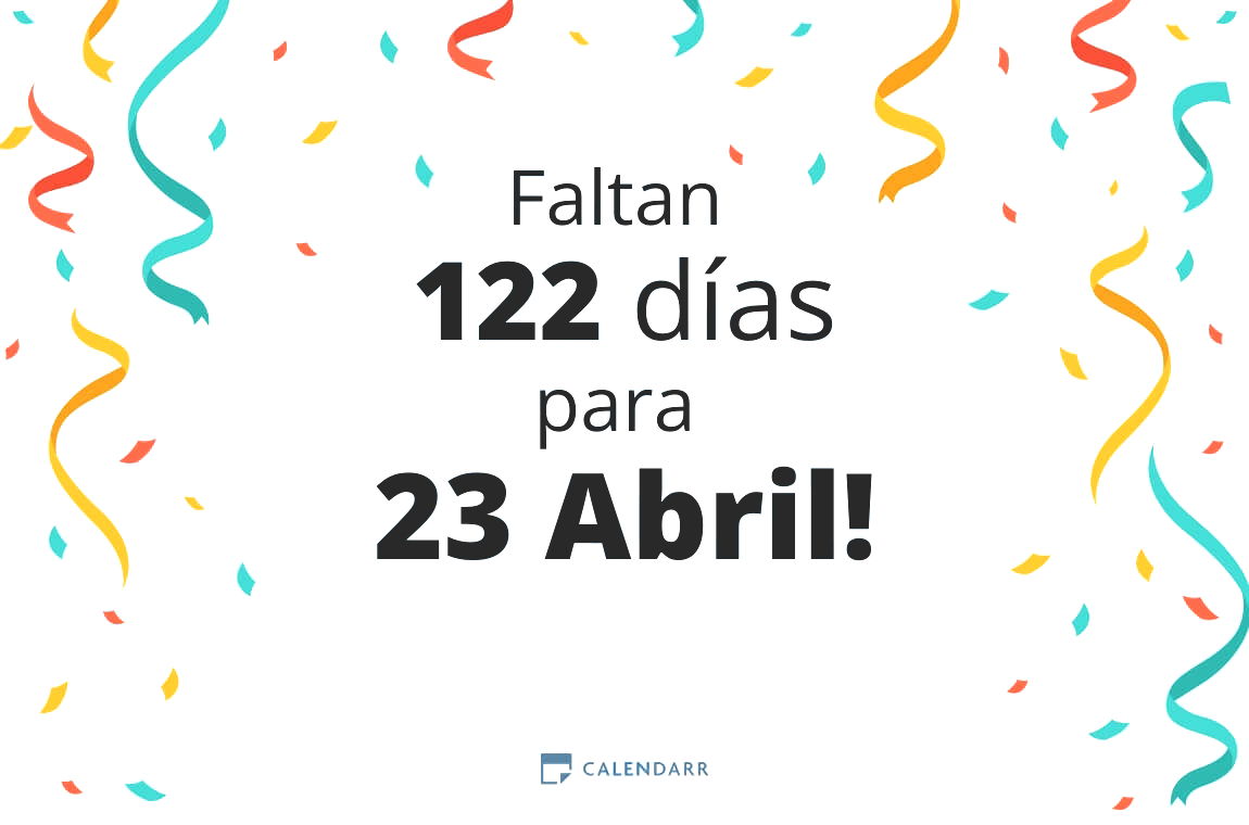 Descubre cuántos días faltan para 23 Abril - Calendarr