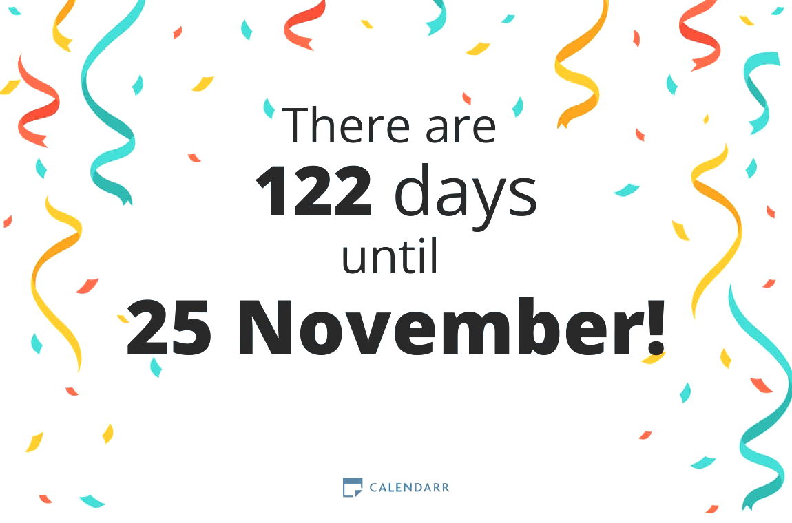 How many days until 25 November - Calendarr