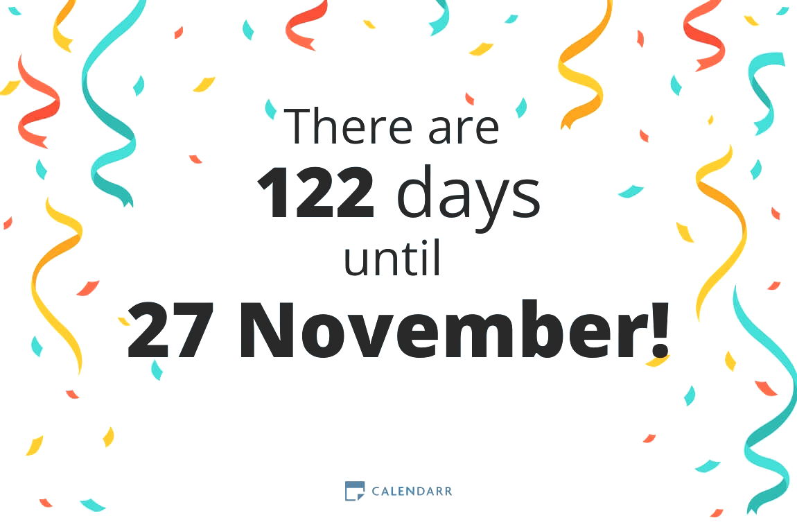 How many days until 27 November - Calendarr