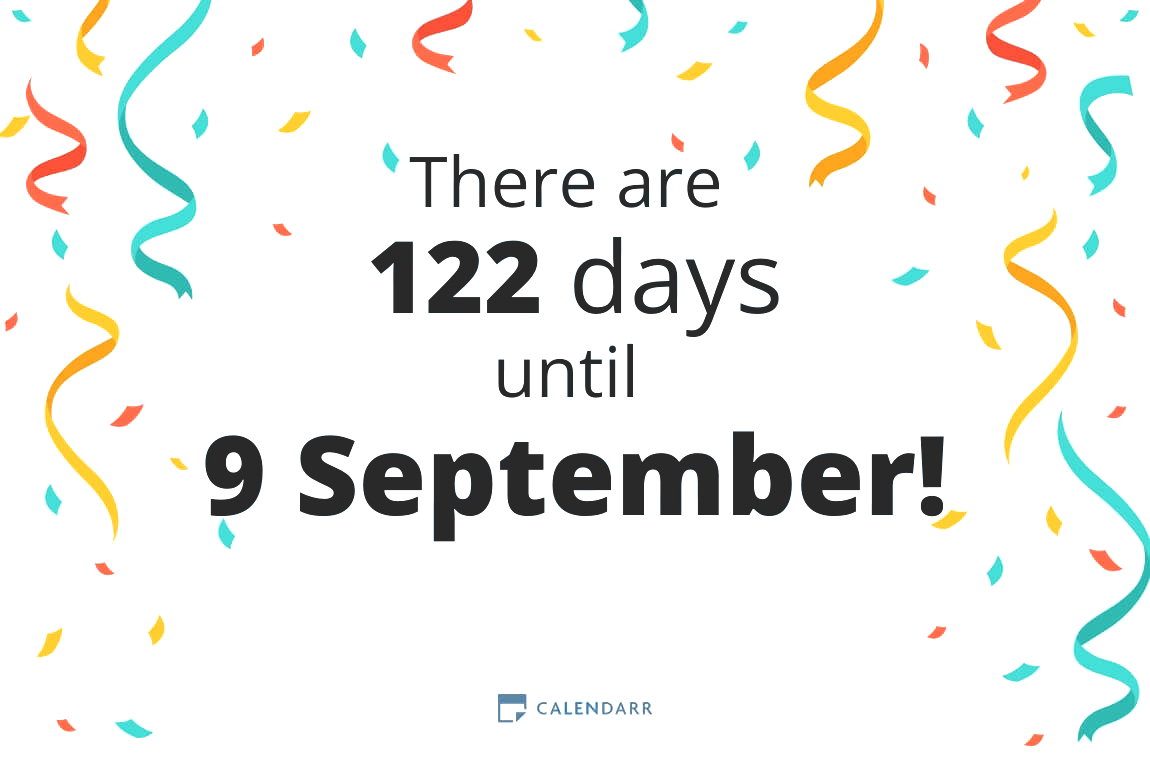 How many days until 9 September - Calendarr