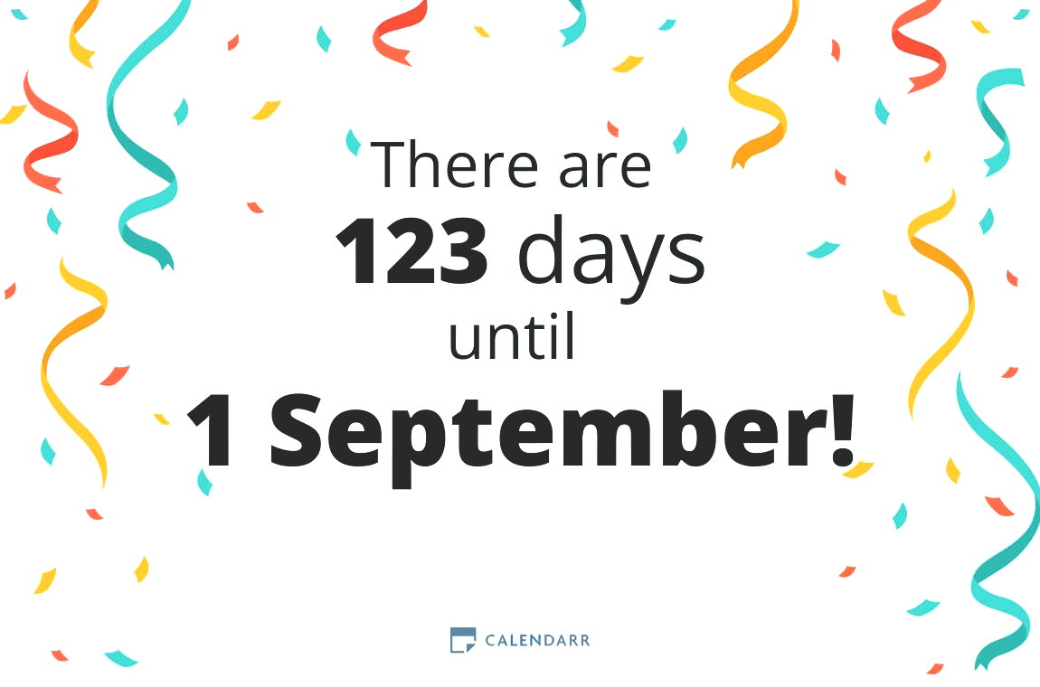 How many days until 1 September - Calendarr