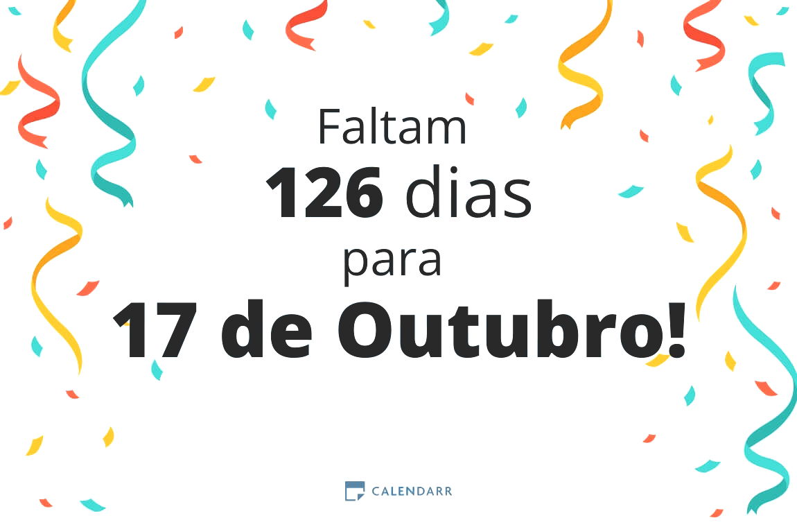 Descubra quantos dias faltam para 17 de Outubro - Calendarr