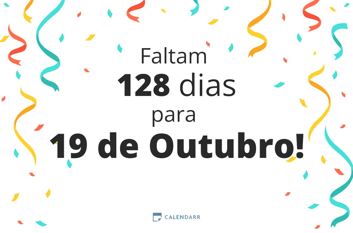 Descobre quantos dias faltam para 19 de Outubro - Calendarr