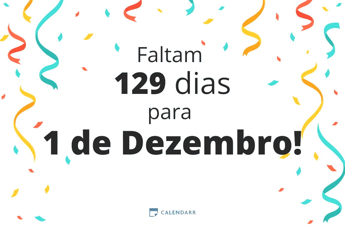 Descubra quantos dias faltam para 1 de Dezembro - Calendarr
