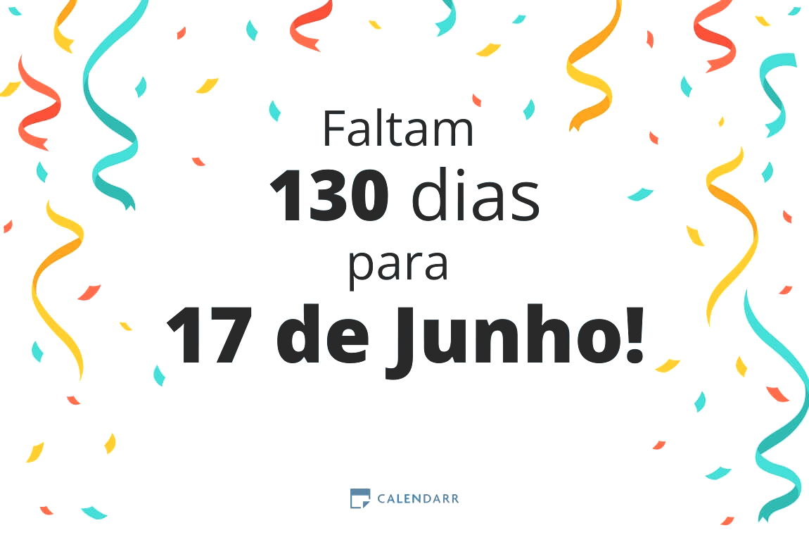 Descubra quantos dias faltam para 17 de Junho - Calendarr