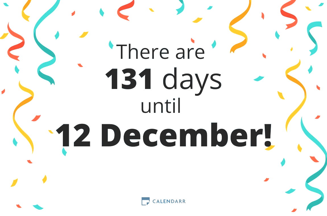 How many days until 12 December - Calendarr