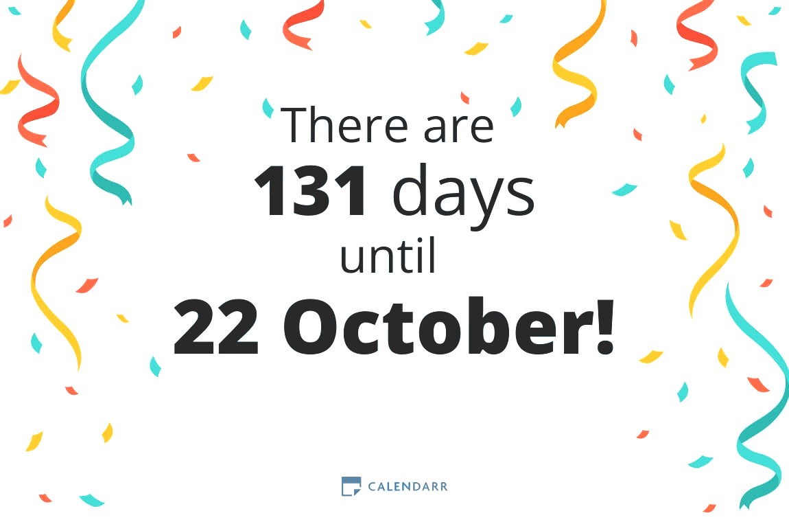 How many days until 22 October - Calendarr
