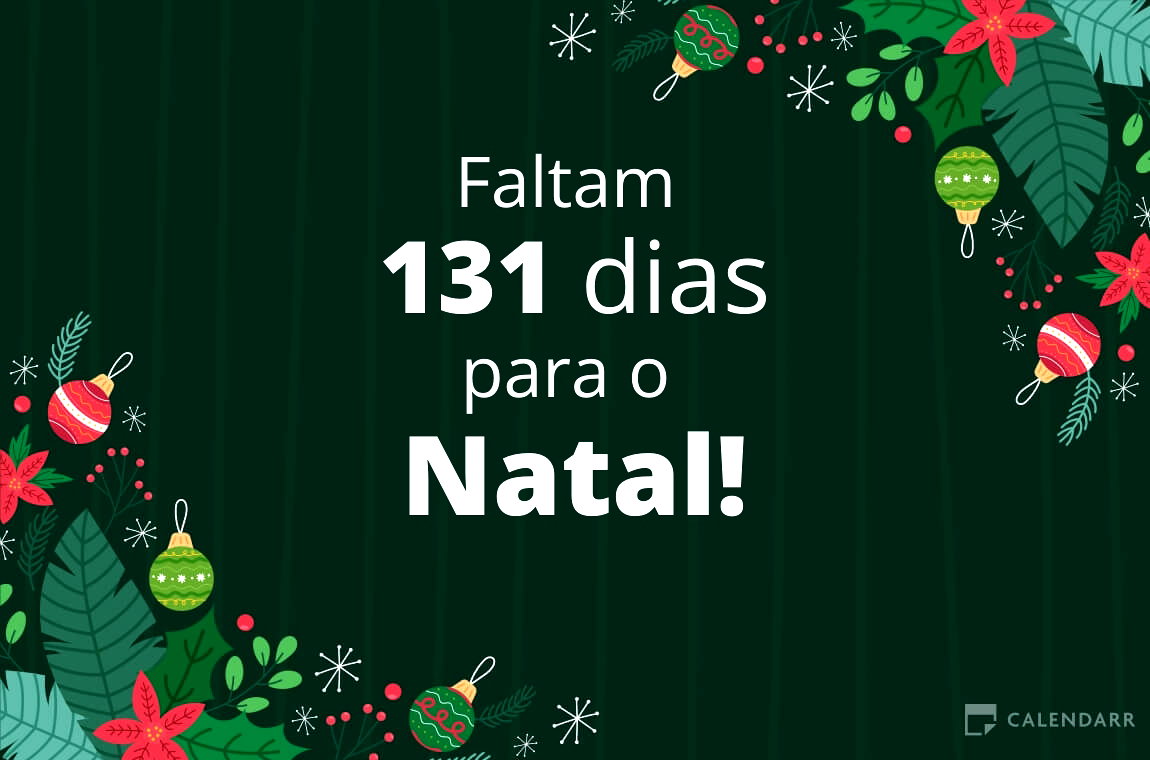 Descubra quantos dias faltam para o Natal - Calendarr