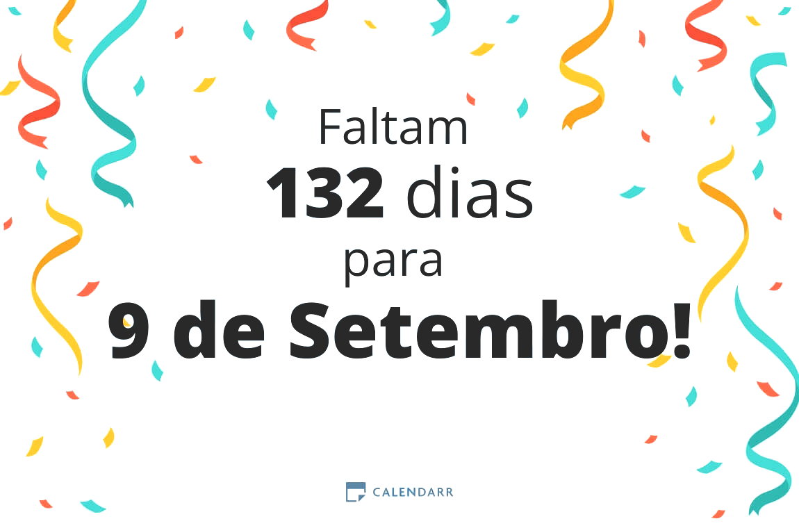 Descobre quantos dias faltam para 9 de Setembro - Calendarr