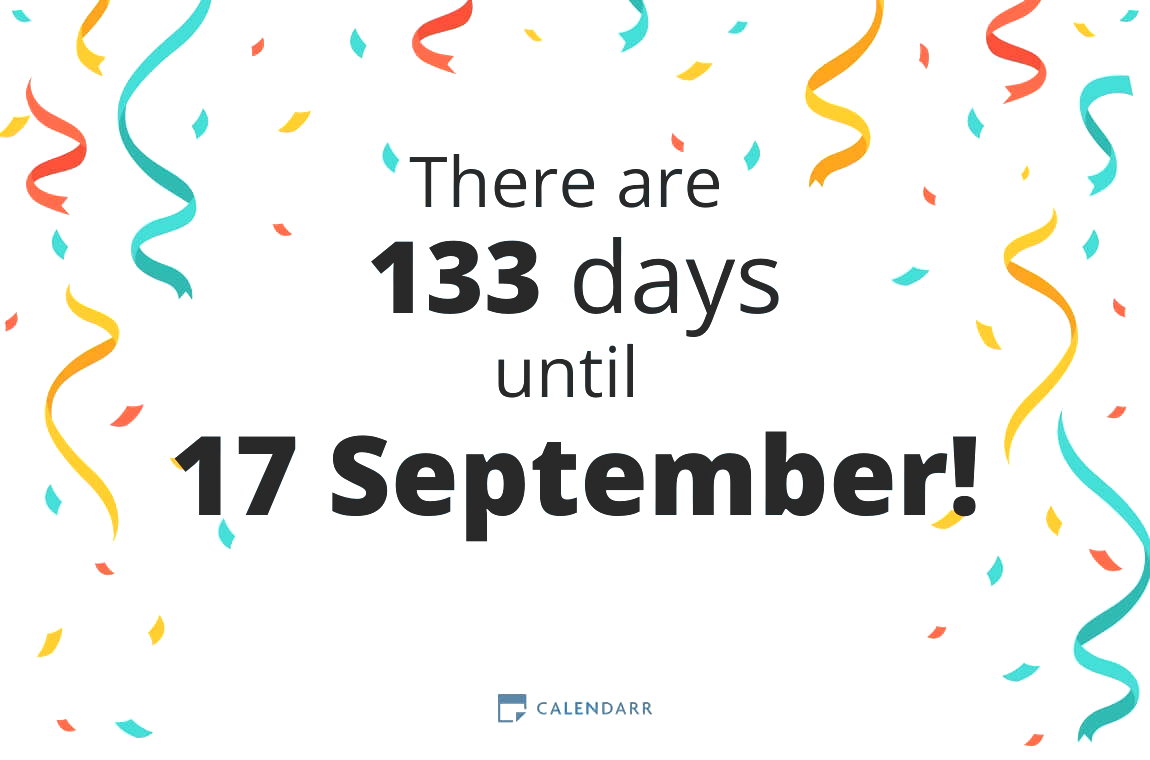 How many days until 17 September - Calendarr