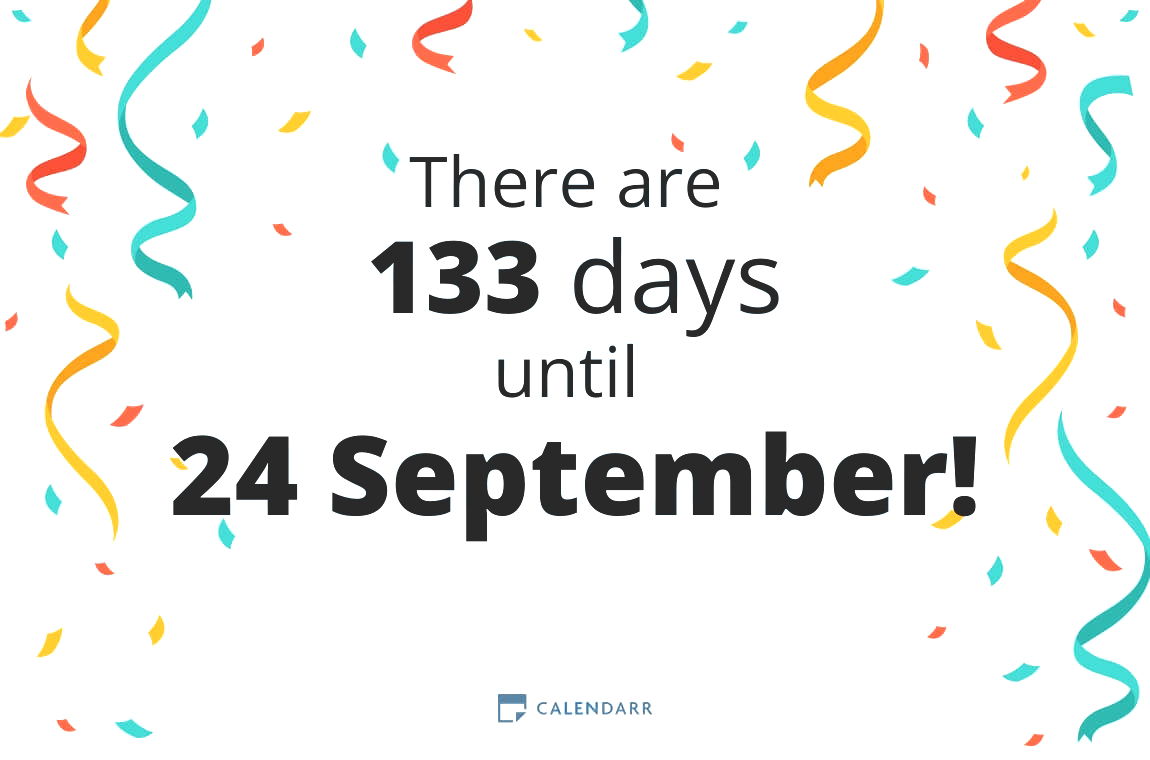 How many days until 24 September - Calendarr