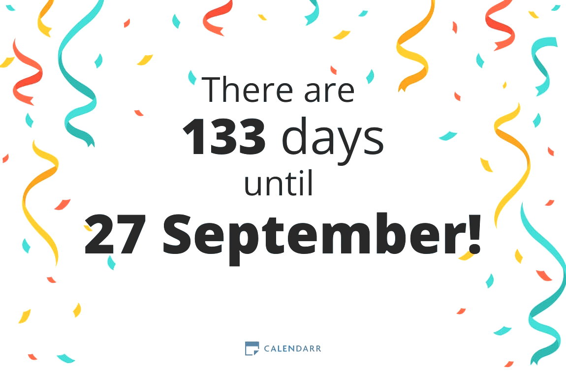 How many days until 27 September - Calendarr