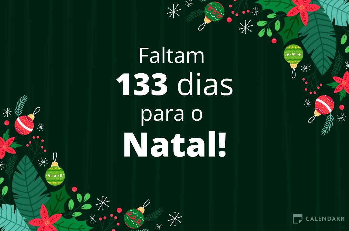 Descobre quantos dias faltam para o Natal - Calendarr