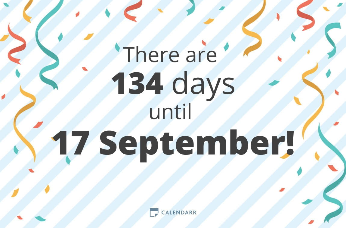 How Many Days Until 17 September 2022