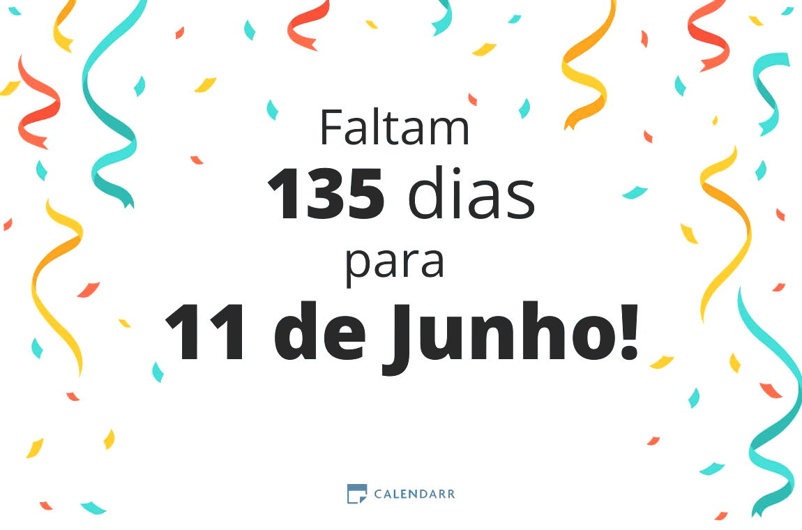 Descubra quantos dias faltam para 11 de Junho - Calendarr