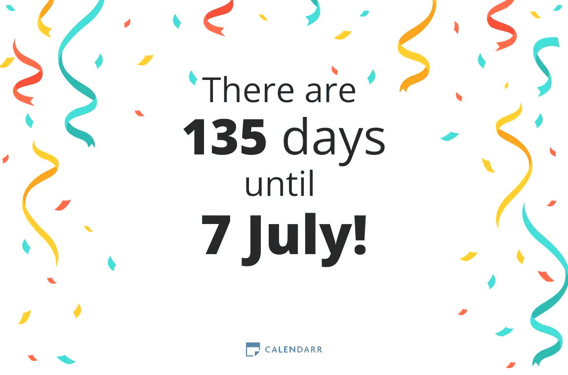 How many days until 7 July - Calendarr