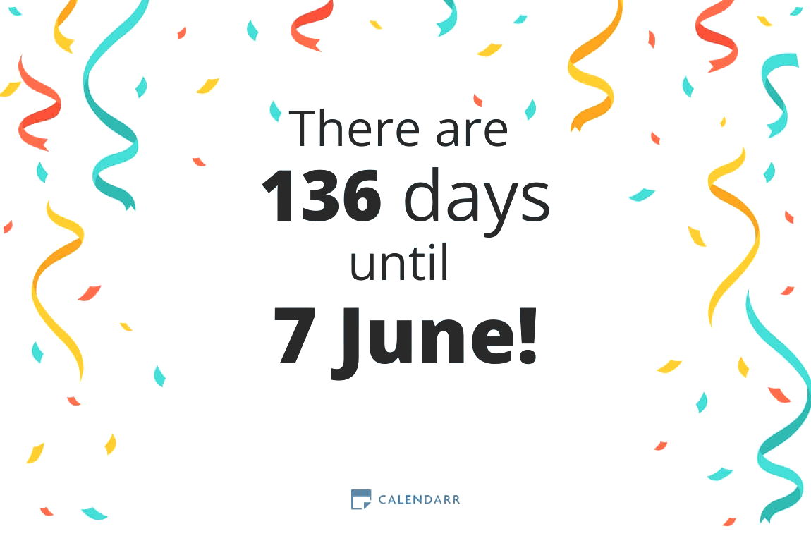 How many days until 7 June - Calendarr