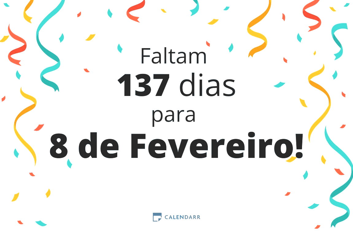 Descobre quantos dias faltam para 8 de Fevereiro - Calendarr
