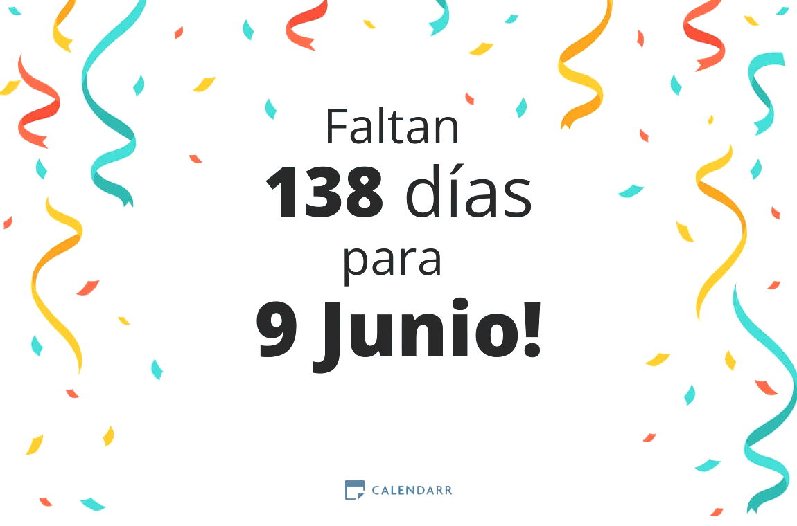 Descubre cuántos días faltan para 9 Junio - Calendarr