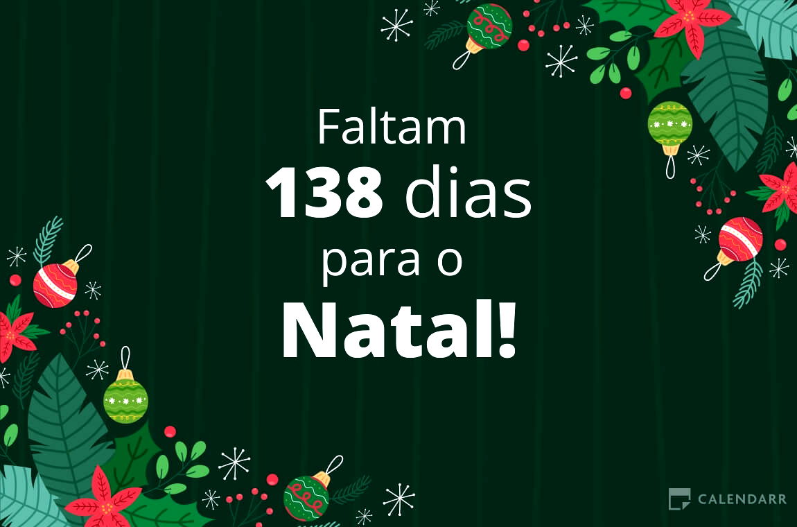 Descubra quantos dias faltam para o Natal Calendarr