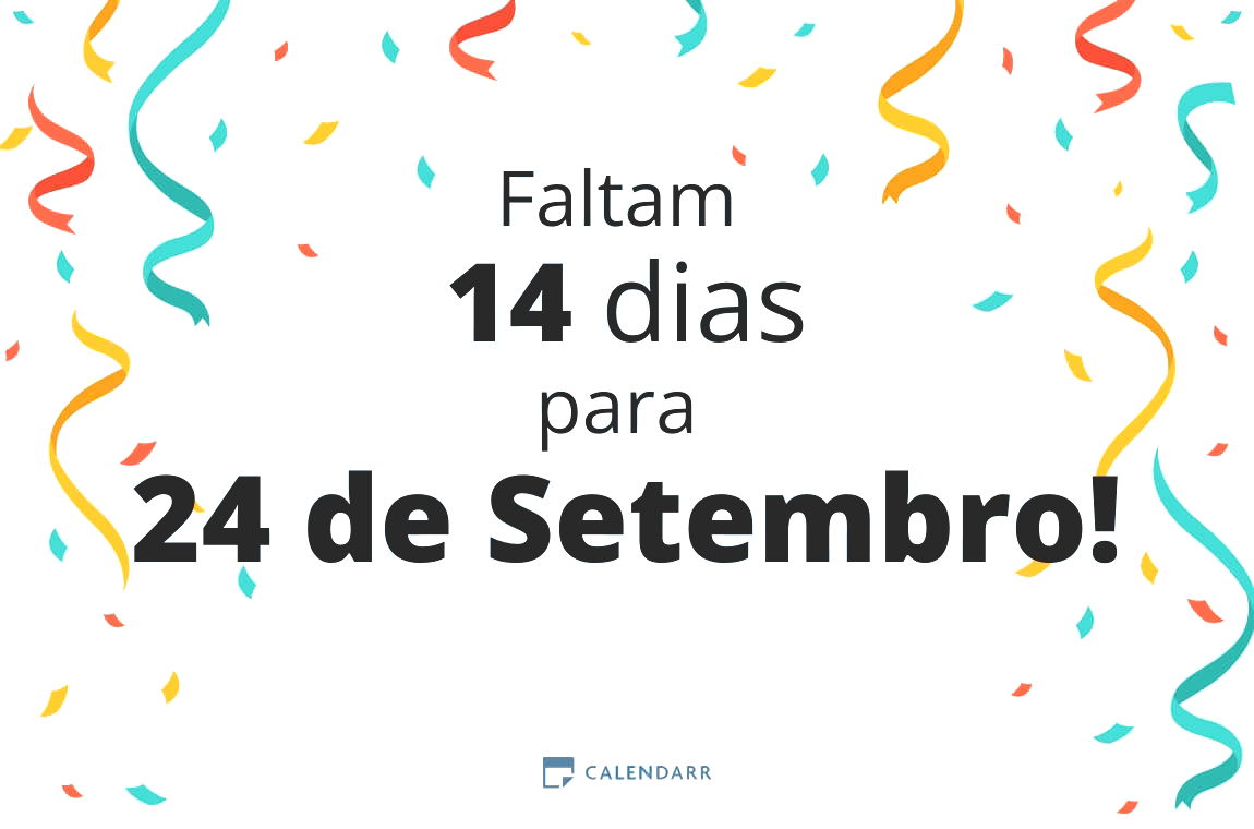 Descubra quantos dias faltam para 24 de Setembro - Calendarr