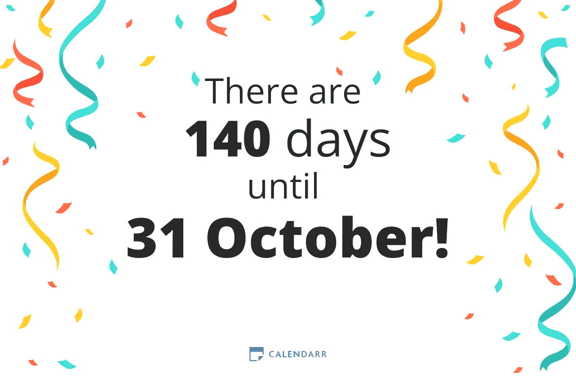 How many days until 31 October - Calendarr