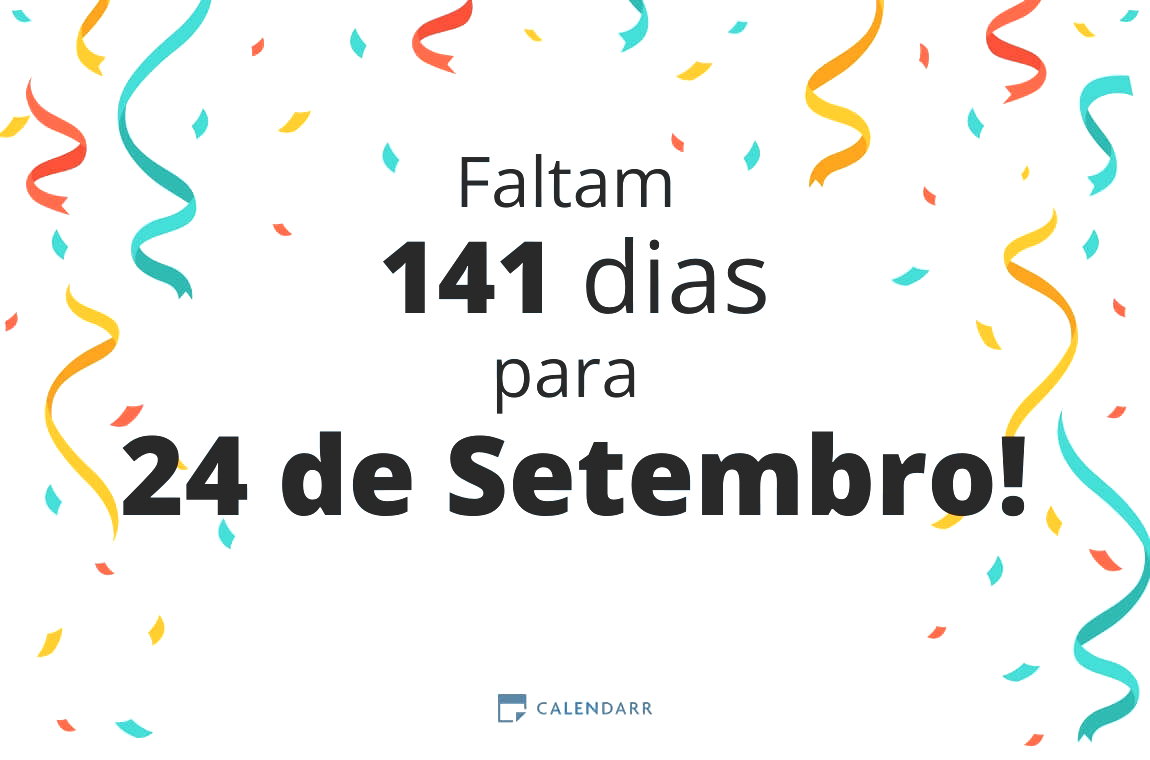 Descobre quantos dias faltam para 24 de Setembro - Calendarr