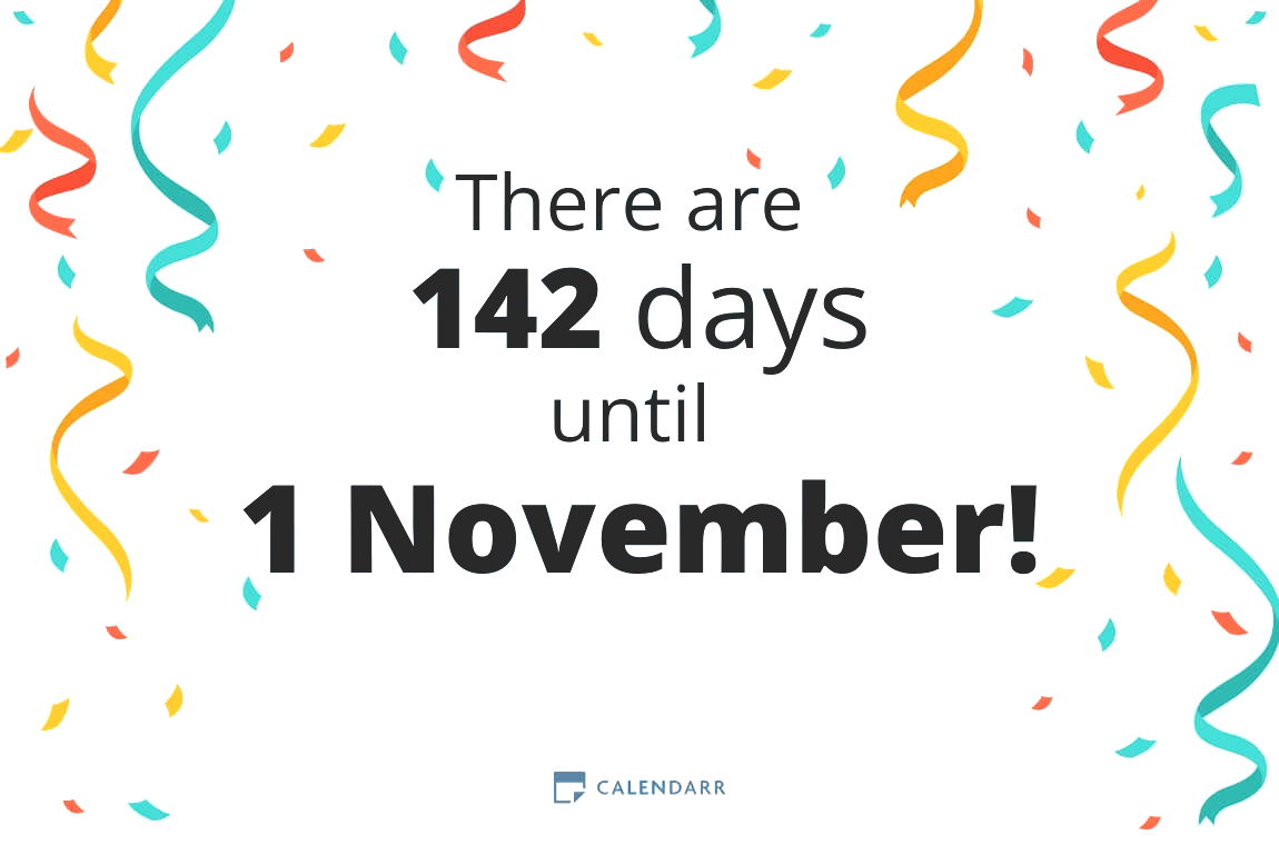 How many days until 1 November - Calendarr