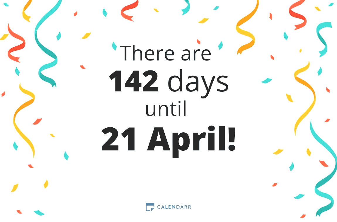 How many days until 21 April - Calendarr