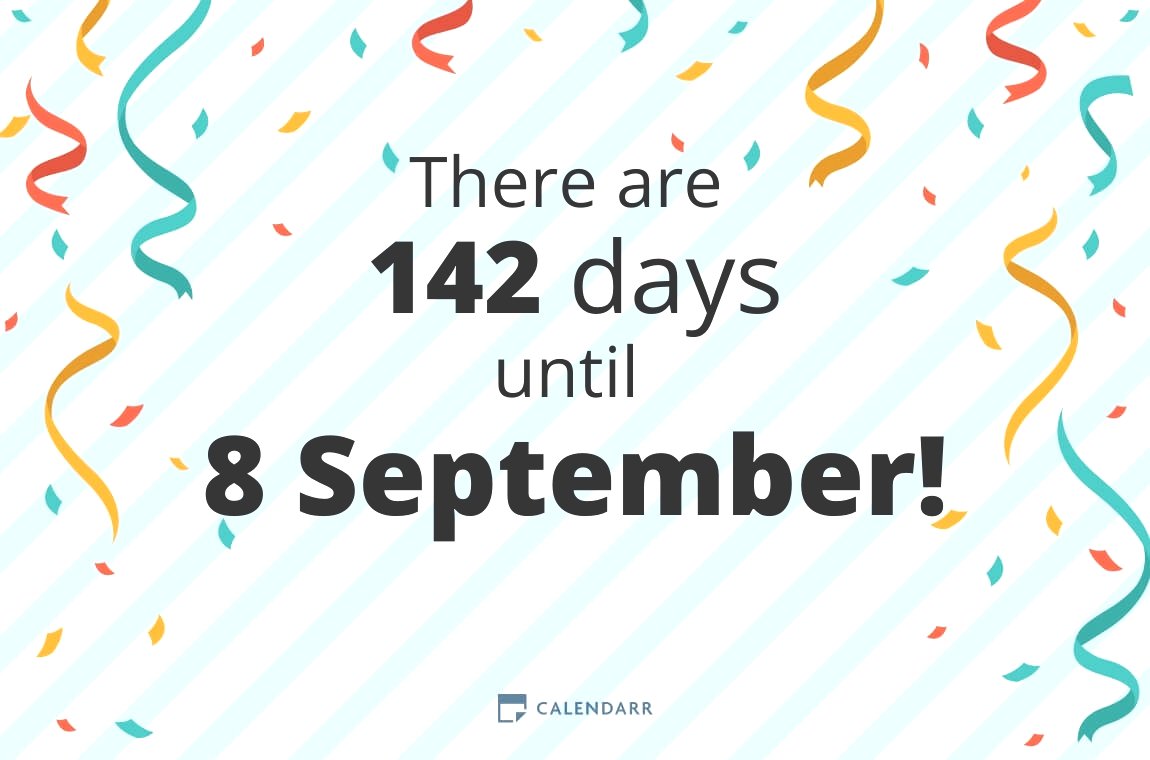 How many days until 8 September - Calendarr