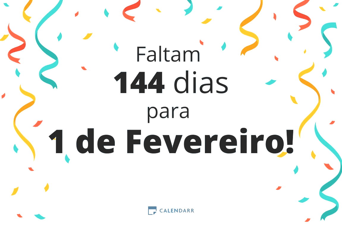 Descobre quantos dias faltam para 1 de Fevereiro - Calendarr