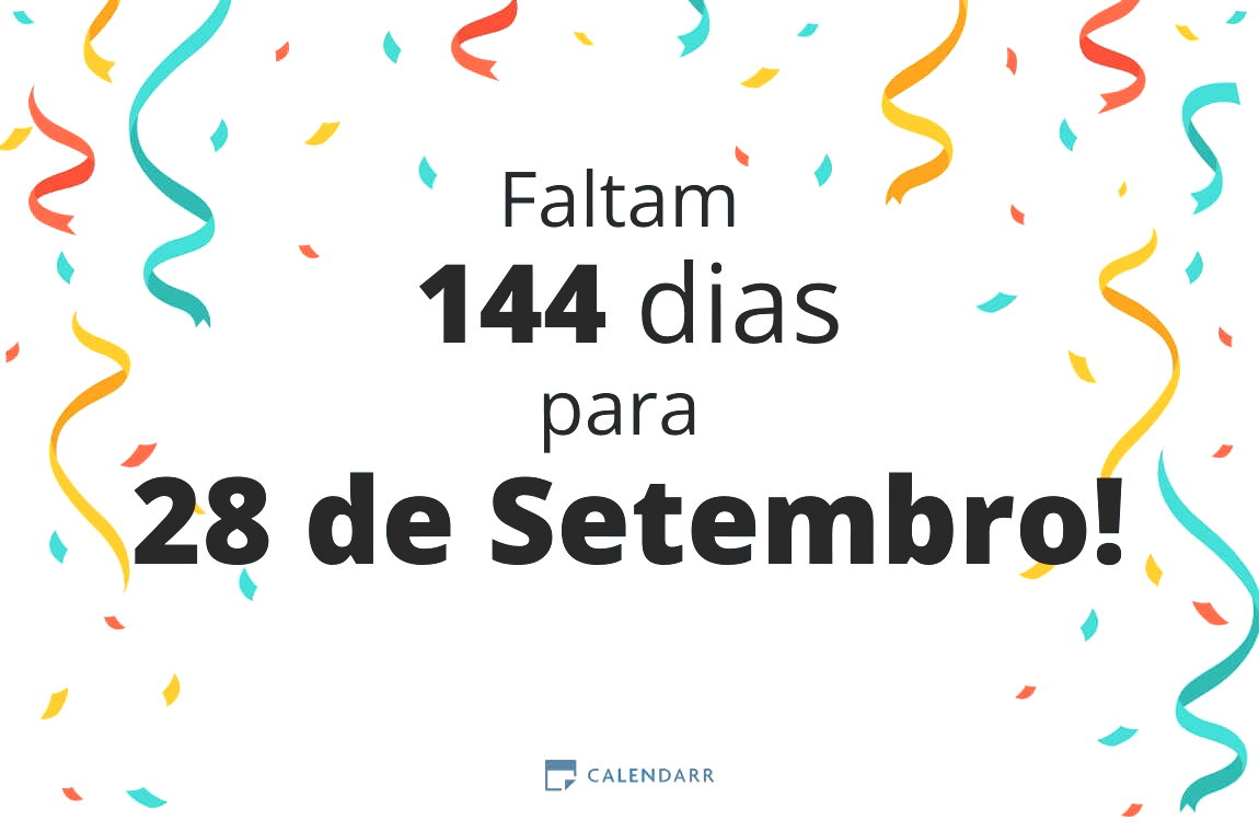 Descubra quantos dias faltam para 28 de Setembro - Calendarr