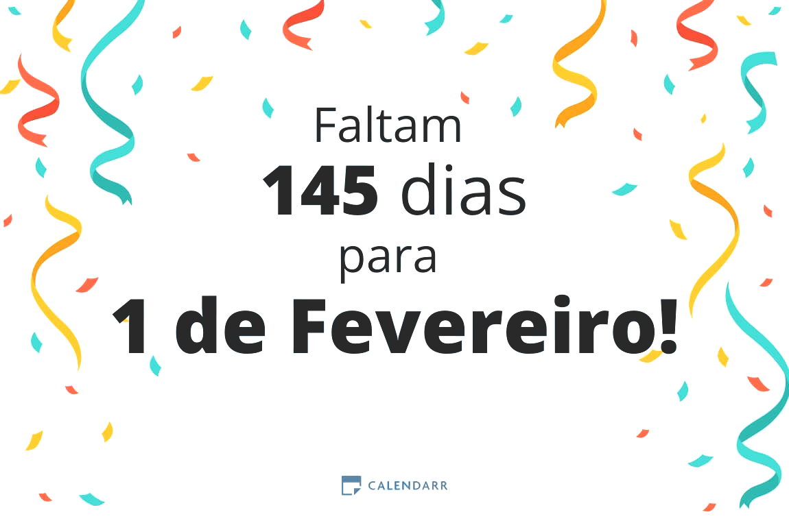 Descobre quantos dias faltam para 1 de Fevereiro - Calendarr