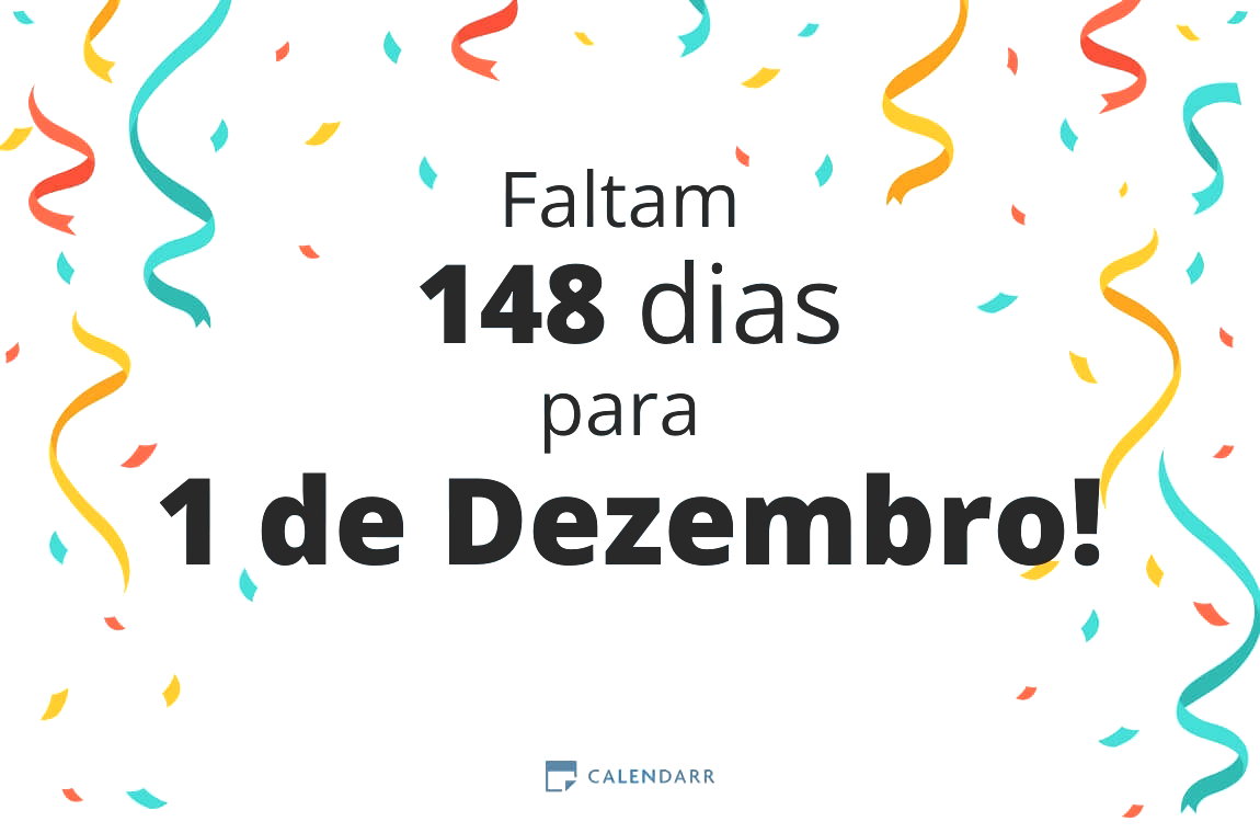 Descubra quantos dias faltam para 1 de Dezembro - Calendarr