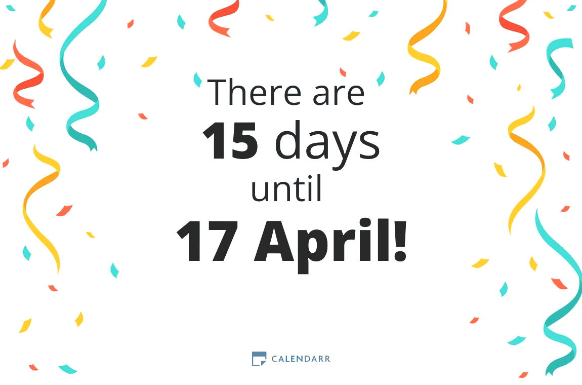 How many days until 17 April - Calendarr