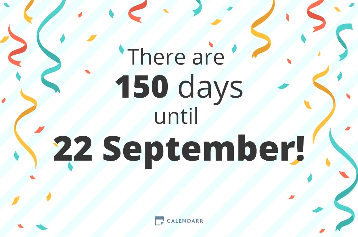 How many days until 22 September - Calendarr