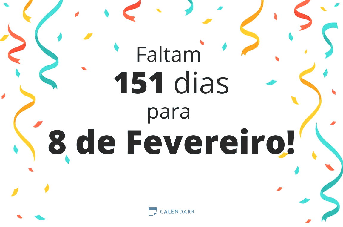 Descobre quantos dias faltam para 8 de Fevereiro - Calendarr
