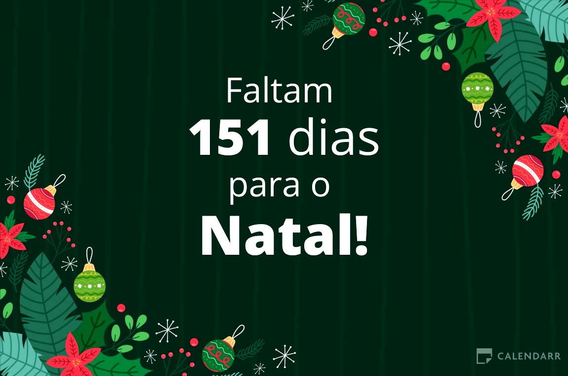 Descubra quantos dias faltam para o Natal Calendarr