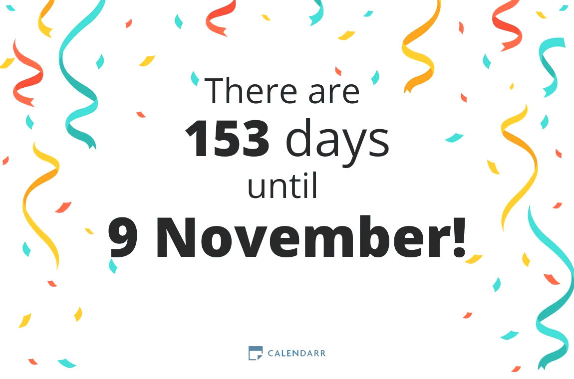 How many days until 9 November - Calendarr
