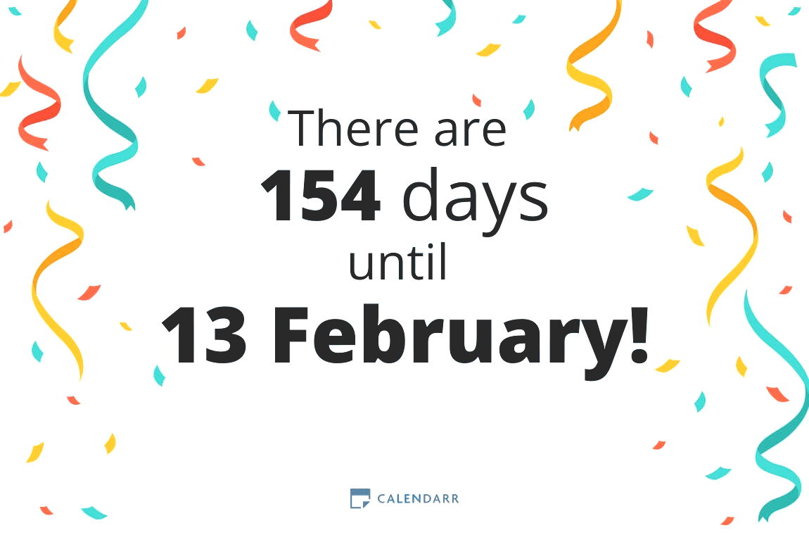 How many days until 13 February - Calendarr